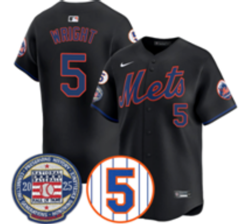 Men 2025 New York Mets #5 Wright blue MLB Nike jersey style 14